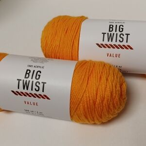 Big Twist Value Yarn in Bright Orange